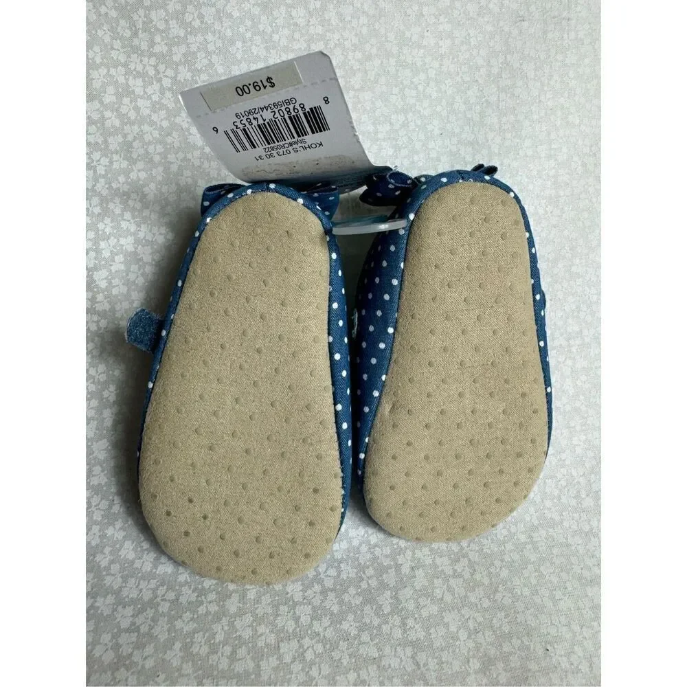 CARTER’S SIZE 9-12M Chambray Mary Jane Crib Shoes - Baby Girl